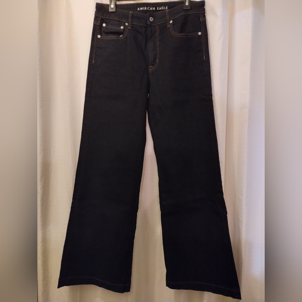 American eagle wide leg jeans size 12